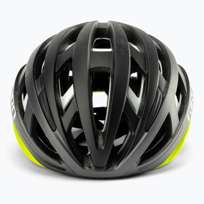 Giro Helios Spherical MIPS casco da bicicletta nero opaco sfumato/giallo chiaro 2