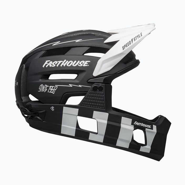 Bell FF Super Air R MIPS Spherical 2023 casco bici nero opaco bianco/fasthouse 2