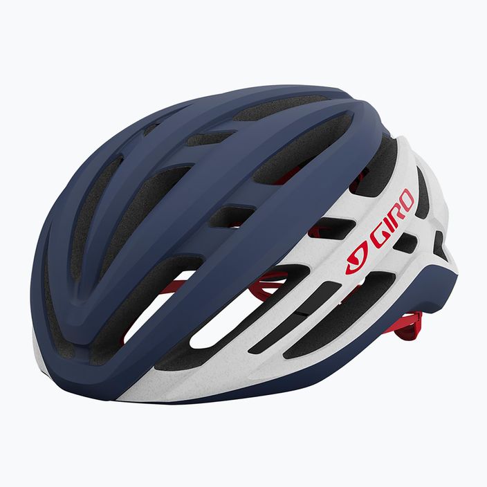 Casco da bicicletta Giro Agilis Integrated MIPS bianco notte opaco/rosso