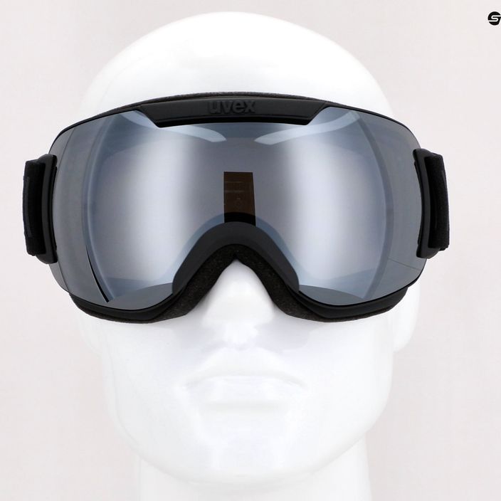 UVEX Downhill 2000 FM occhiali da sci nero opaco/specchio argento/chiaro 8