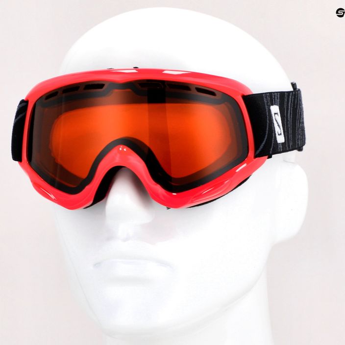 Salomon Juke Access rosa/arancio tonico, occhiali da sci per bambini 11