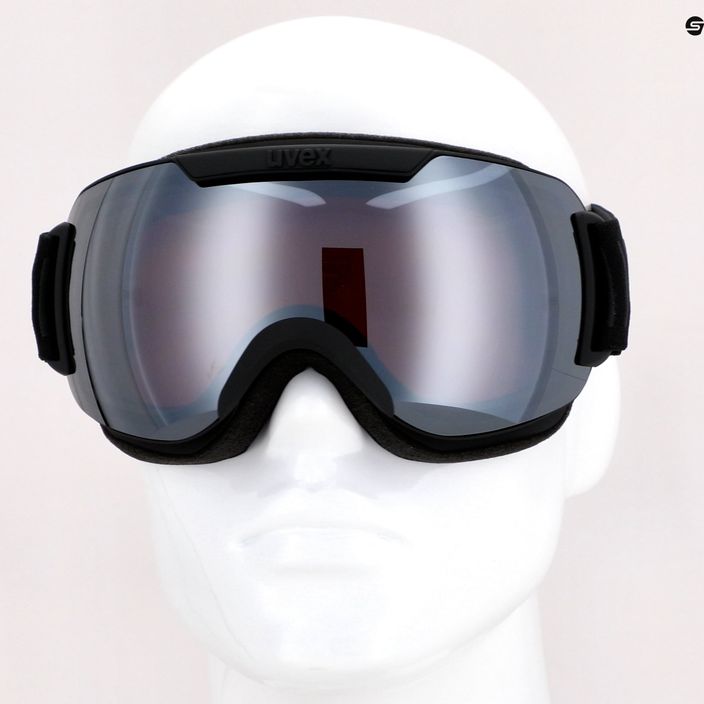 UVEX Downhill 2000 FM occhiali da sci nero opaco/specchio argento/rosa 8