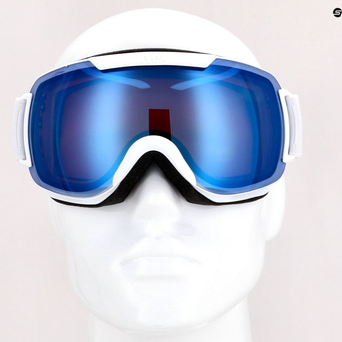 UVEX Downhill 2000 FM occhiali da sci bianco/blu 8