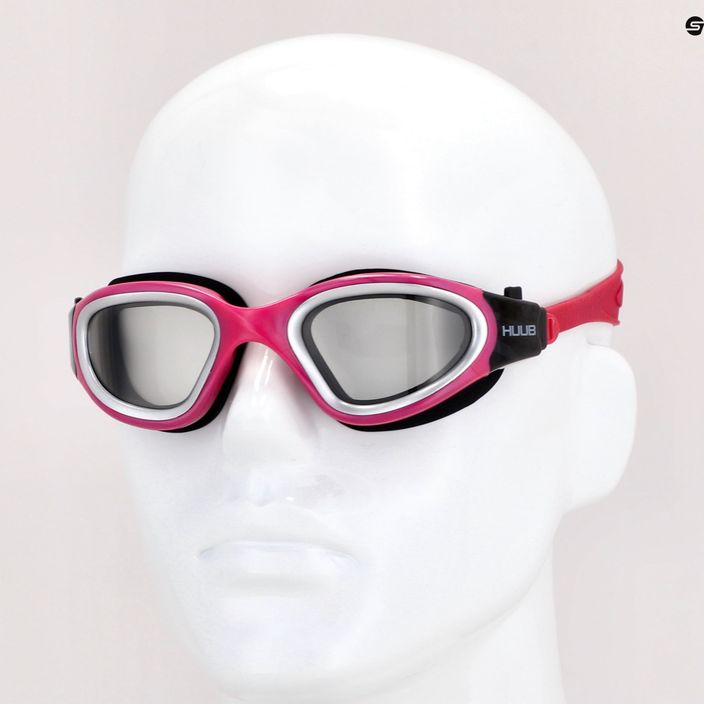 Occhiali da nuoto HUUB Afotico rosa fotocromatico 7