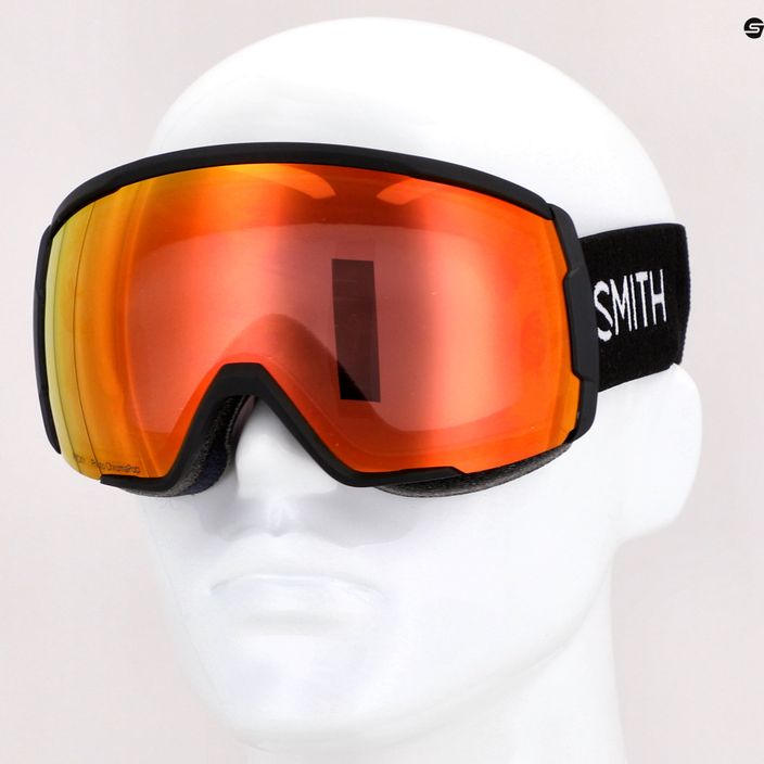 Smith Proxy nero/cromapop fotocromatico rosso specchio occhiali da sci 9