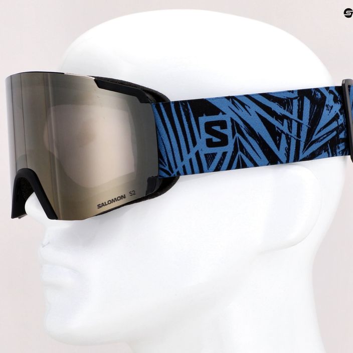 Salomon S/View occhiali da sci nero/oro flash 11