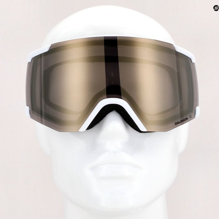 Salomon S/View occhiali da sci bianco/oro flash 11