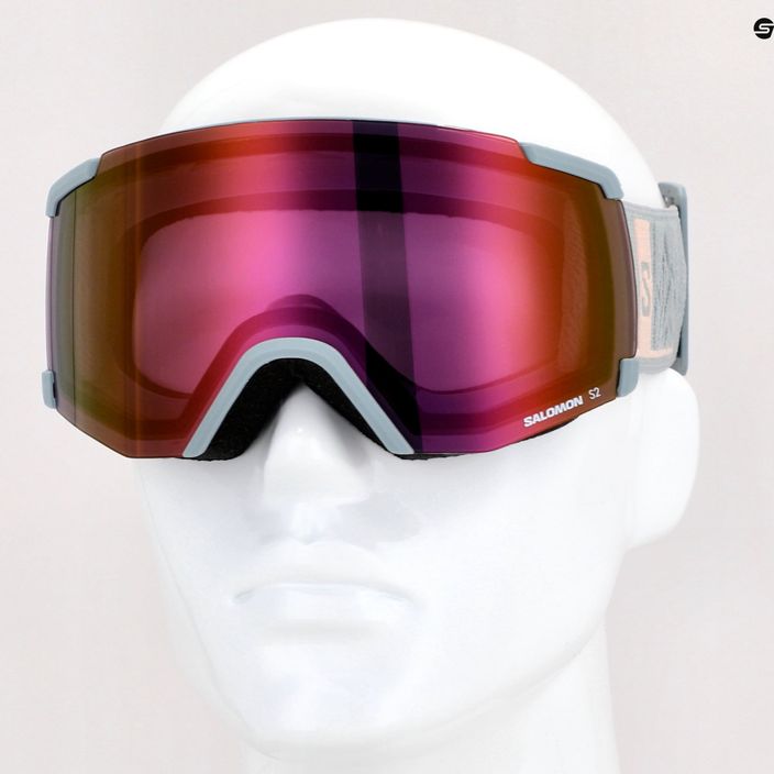 Salomon S/View ferro battuto/ml rubino occhiali da sci 11