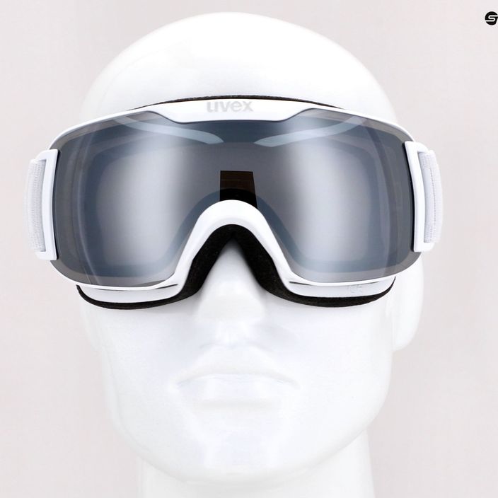 UVEX Downhill 2000 S LM occhiali da sci bianco opaco/argento specchiato/chiaro 8