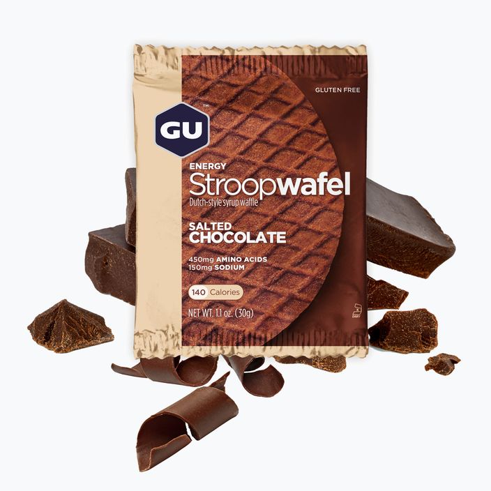 GU Energy Stroopwaffle snack 32 g cioccolato salato senza glutine 2