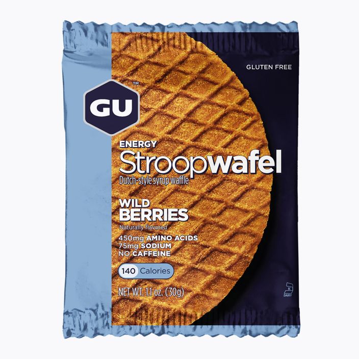 GU Energy Stroopwaffle snack 32 g frutti di bosco senza glutine