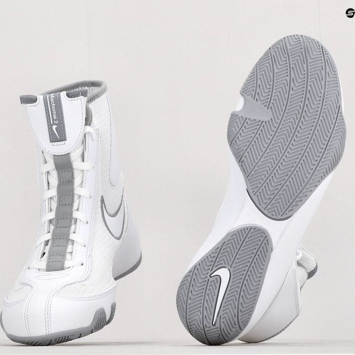 Scarpe da boxe Nike Machomai bianco/grigio lupo 11