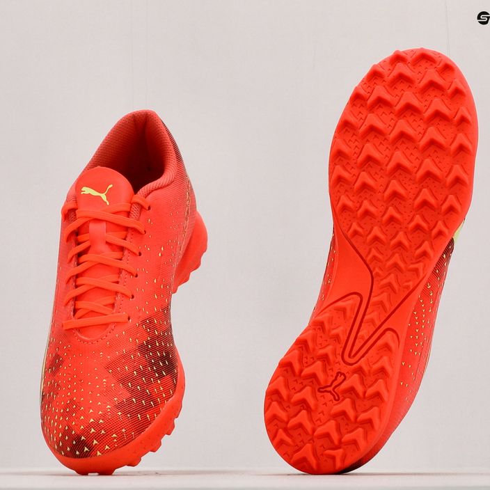 PUMA Ultra Play TT scarpe da calcio da uomo corallo infuocato/luce frizzante/puma nero 10