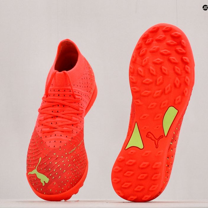 PUMA Future Z 3.4 TT scarpe da calcio per bambini corallo infuocato/luce frizzante/puma nero/salmone 11