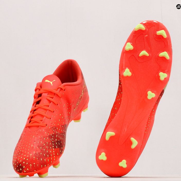 PUMA Ultra Play FG/AG scarpe da calcio uomo corallo infuocato/luce frizzante/puma nero 10