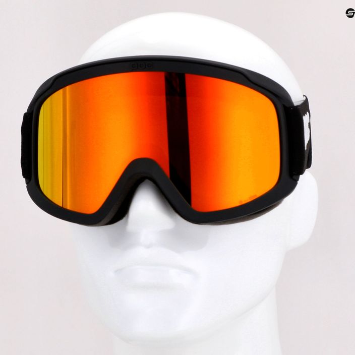 Occhiali da sci POC Opsin Clarity nero uranio/arancione specchietto 11