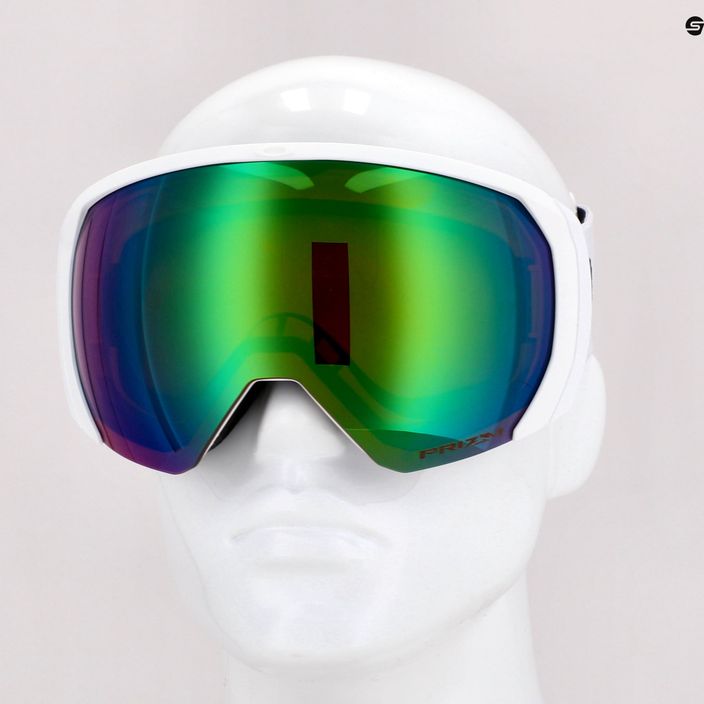 Oakley Flight Path L bianco opaco/prizm snow jade iridium occhiali da sci 5