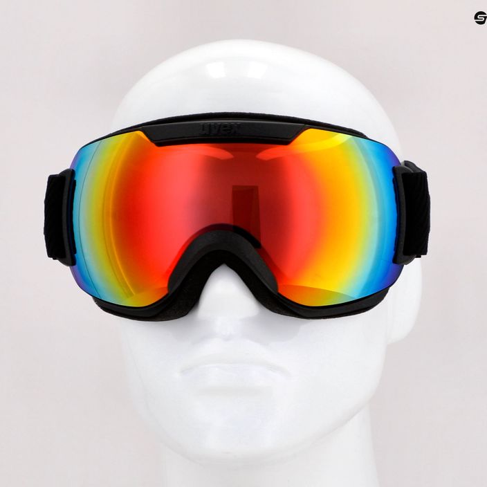 UVEX Downhill 2000 FM occhiali da sci nero mat/rosa arcobaleno 7