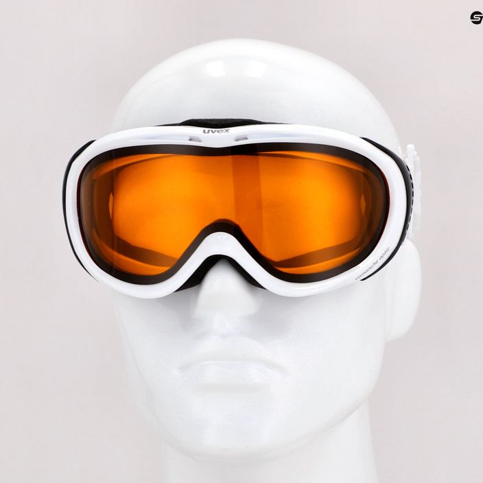 UVEX Comanche LGL occhiali da sci bianco/oro lite/chiaro 7