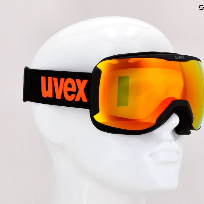 UVEX Downhill 2100 CV occhiali da sci nero mat/specchio arancione colourvision giallo 7