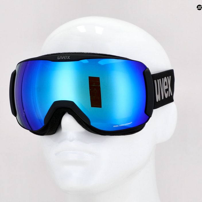 UVEX Downhill 2100 CV occhiali da sci nero mat/specchio blu colourvision verde 7