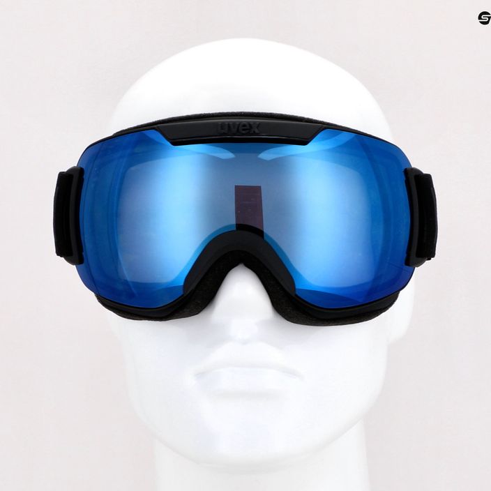 UVEX Downhill 2000 FM occhiali da sci nero opaco/blu specchiato/chiaro 6