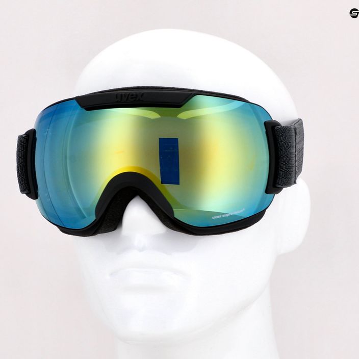 UVEX Downhill 2000 FM occhiali da sci nero opaco/specchio arancio blu 7