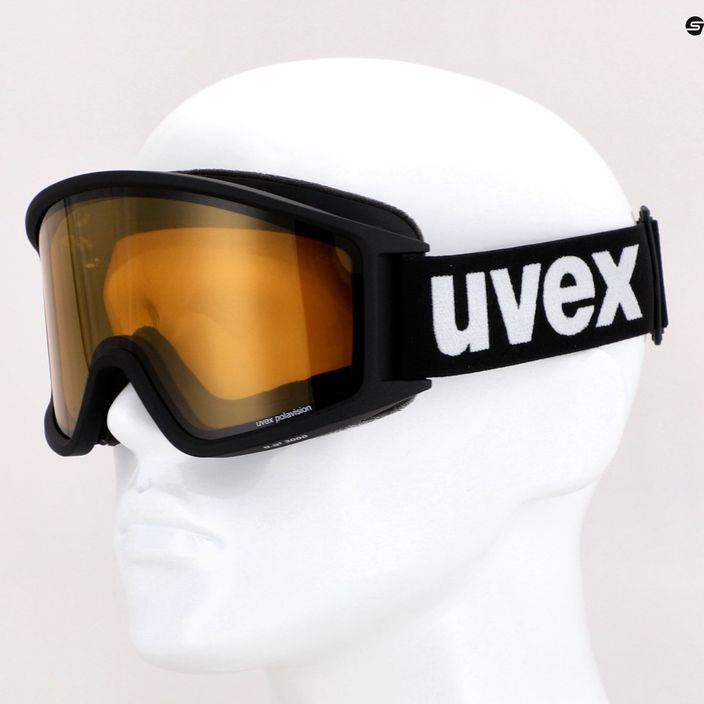 UVEX occhiali da sci G.gl 3000 P nero opaco/polavision marrone chiaro 7