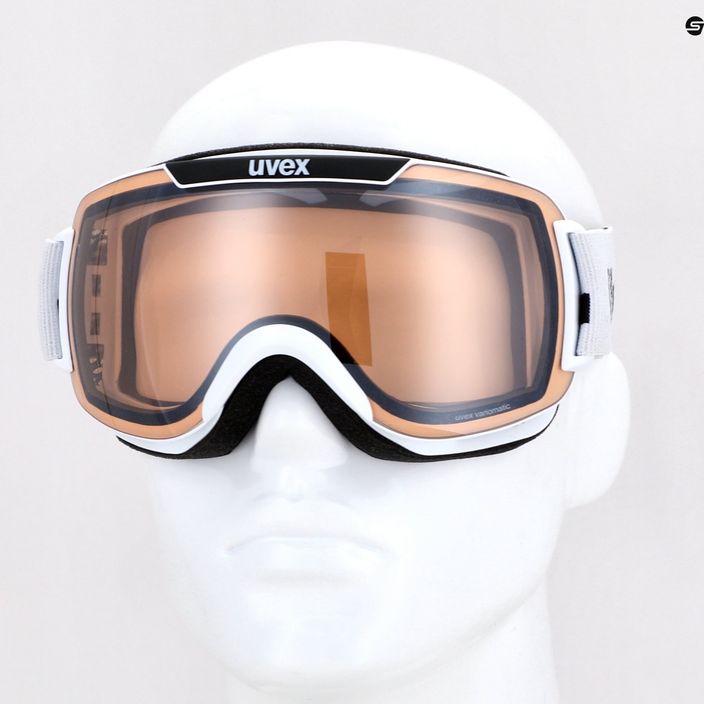 UVEX occhiali da sci da discesa 2000 V bianco/argento specchiato variomatic 9