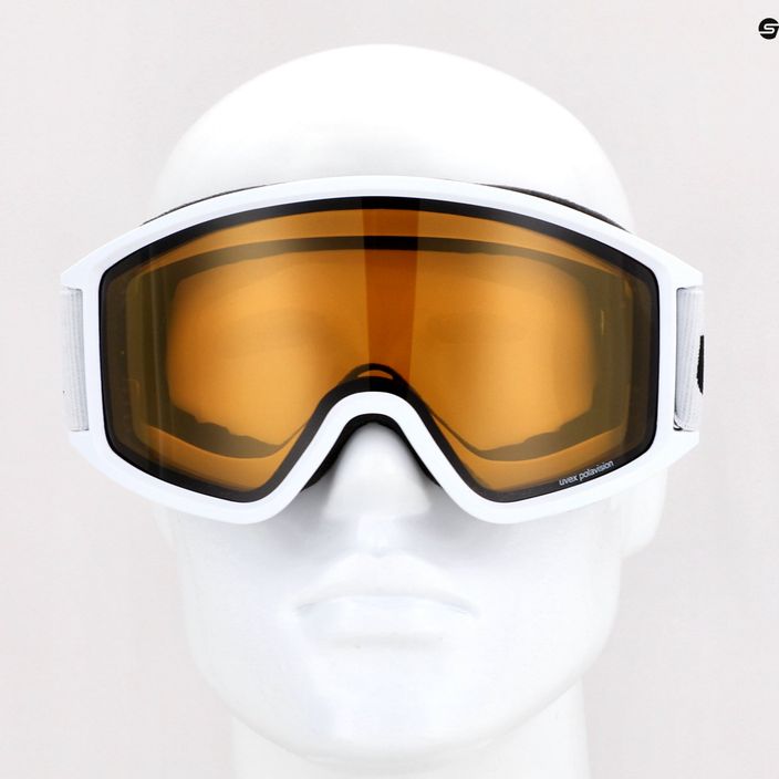 UVEX occhiali da sci G.gl 3000 P bianco opaco/polavision marrone chiaro 10
