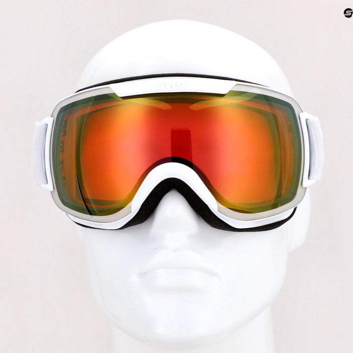 UVEX Downhill 2000 FM occhiali da sci bianco/rosa specchiato 8