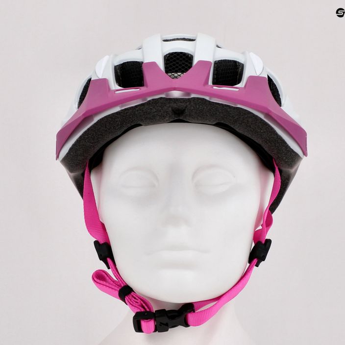 Casco da bici per bambini Lazer J1 rosa opaco/bianco 9