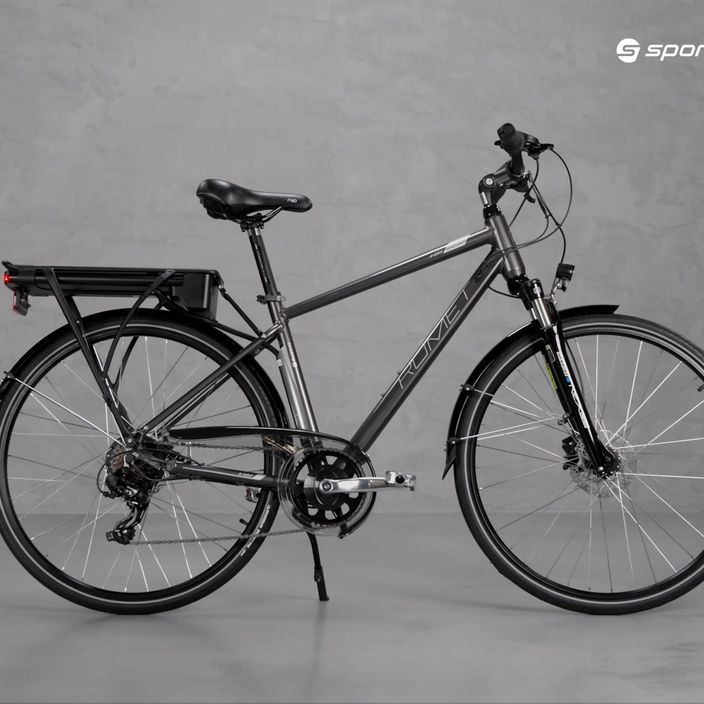 Bicicletta elettrica Romet Wagant RM 1 36V 12Ah 440Wh grafite/argento 21