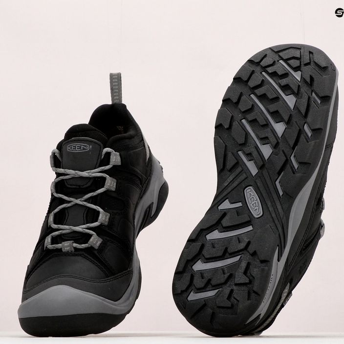 KEEN Circadia WP scarpe da trekking da uomo nero/grigio acciaio 12