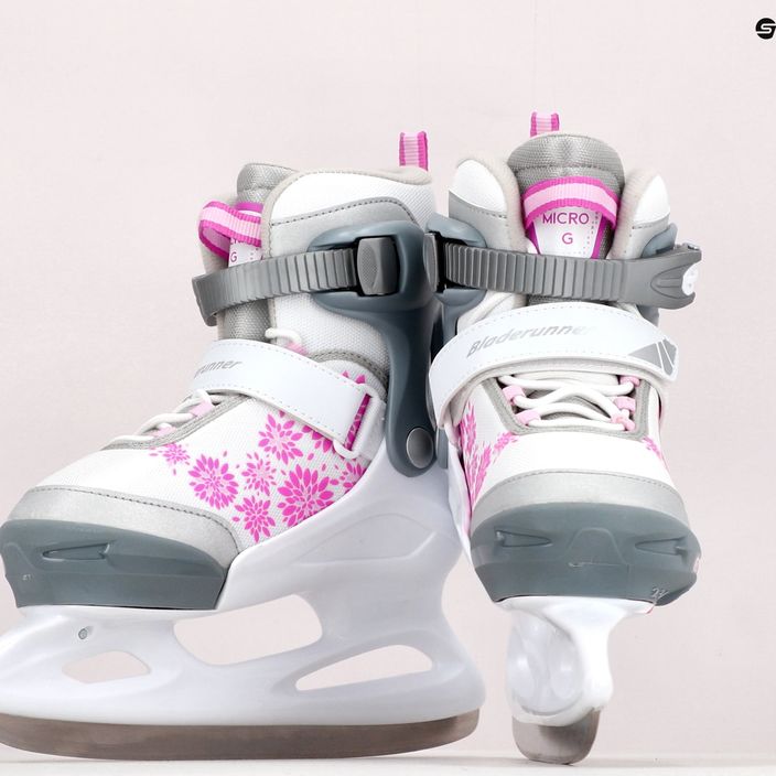 Bladerunner pattini per bambini Micro Ice G bianco/rosa 15