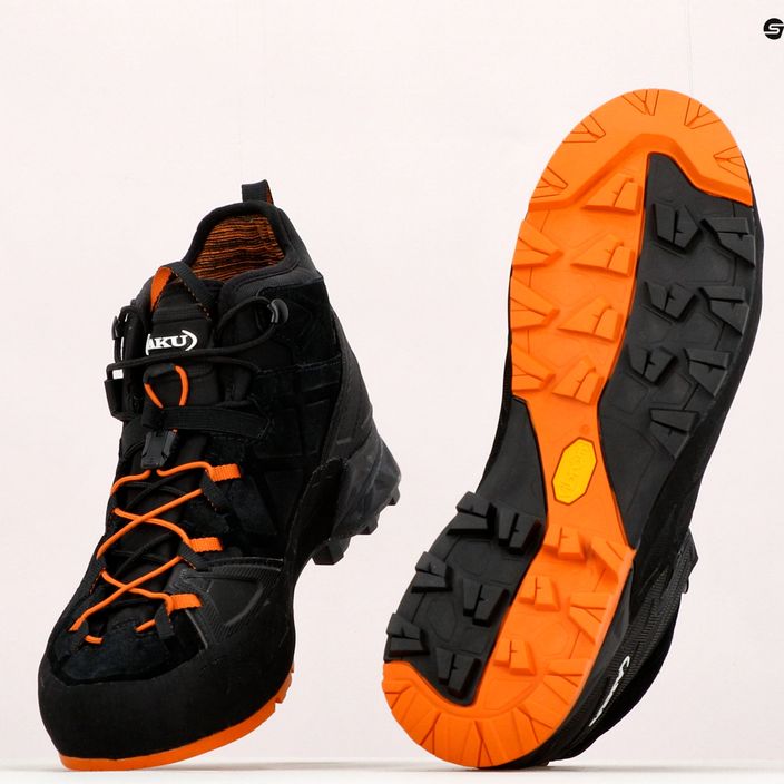 AKU Rock DFS Mid GTX nero/arancio scarpe da avvicinamento da uomo 14