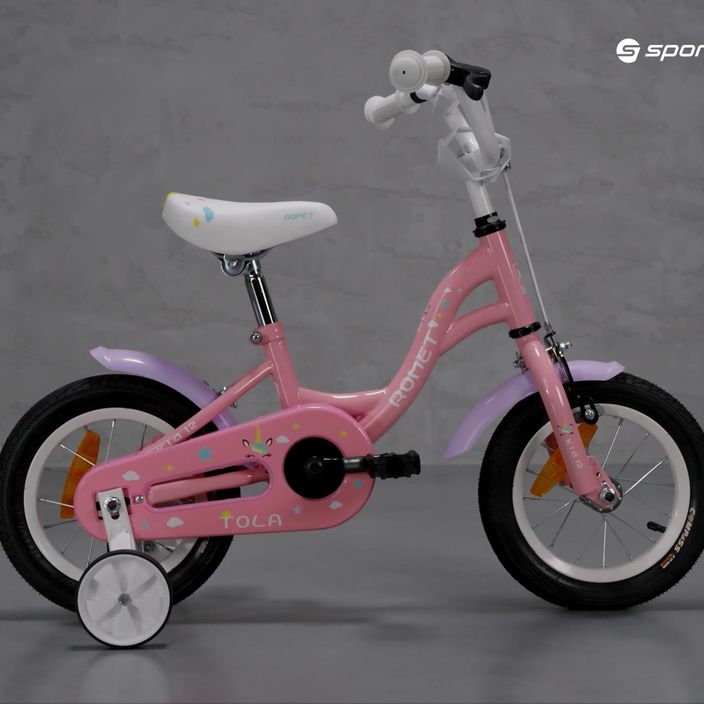 Bicicletta per bambini Romet Tola 12 rosa/bianco 7