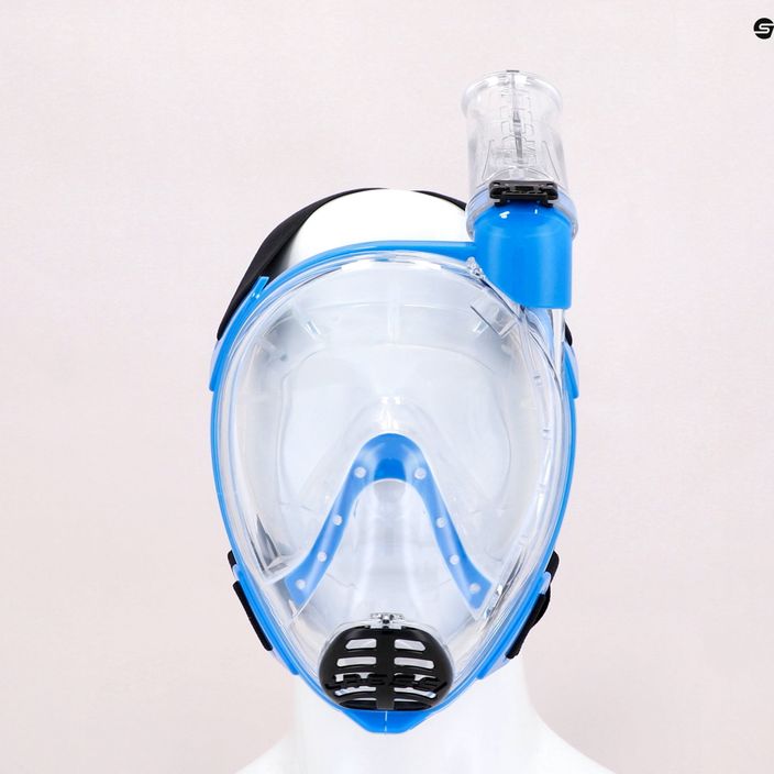 Maschera snorkel Cressi Baron Full Face per bambini, trasparente/blu 7
