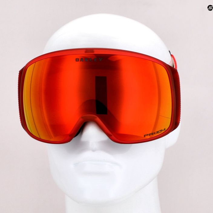 Oakley Flight Tracker L opaco redline/prizm snow torch iridium occhiali da sci 5