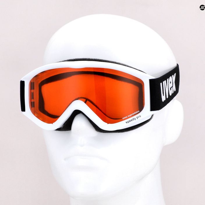 UVEX occhiali da sci per bambini Speedy Pro bianco/argento 7