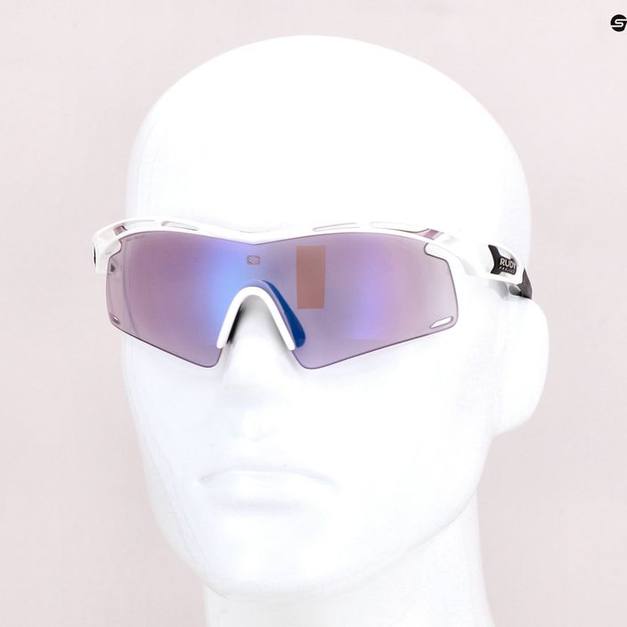 Occhiali da sole Rudy Project Tralyx + bianco lucido/impactx fotocromatico 2 laser viola 12
