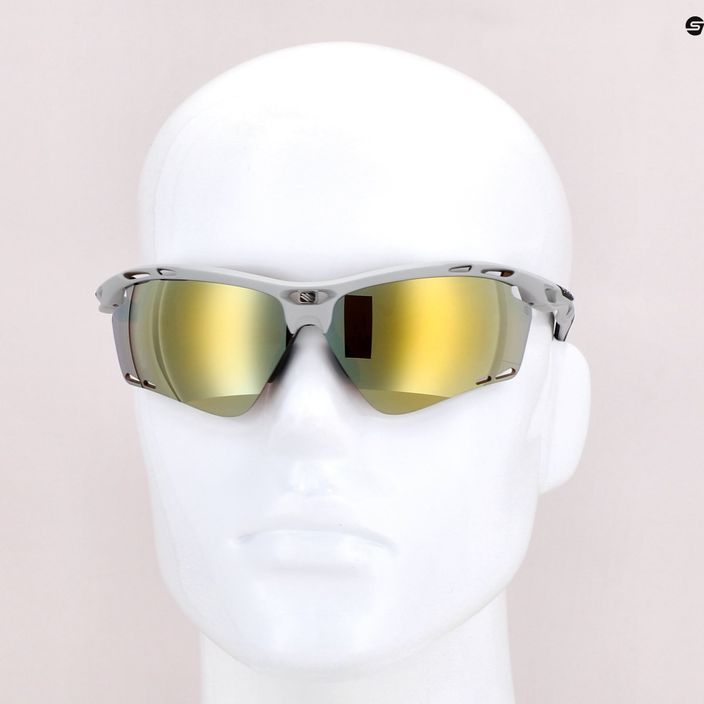 Occhiali da sole Rudy Project Propulse grigio chiaro opaco/giallo multilaser 6