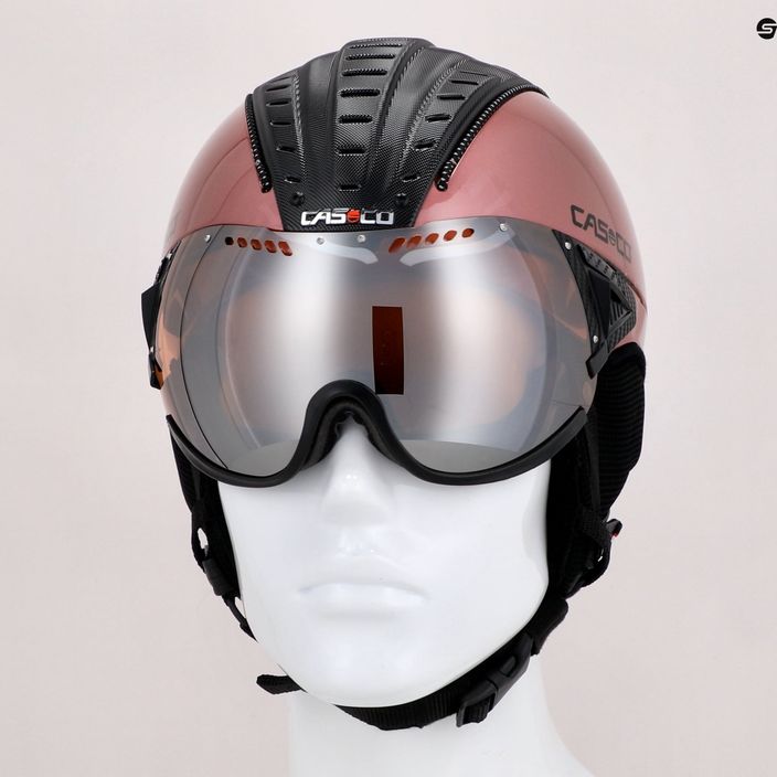 CASCO casco da sci SP-2 Carbonic Visor nero/rosa 10
