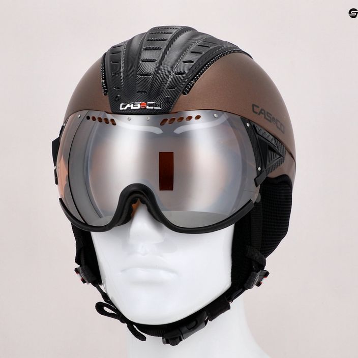 CASCO casco da sci SP-2 Carbonic Visiera marrone 11