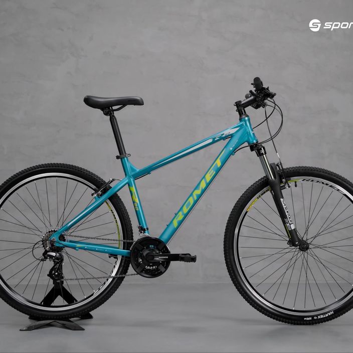 Romet Rambler R9.0 mountain bike blu/bianco/giallo 16
