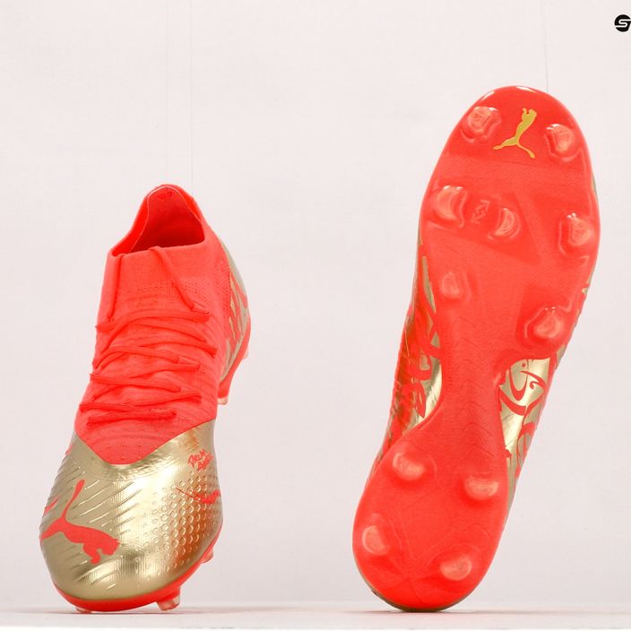 PUMA Future Z 3.4 Neymar Jr. scarpe da calcio per bambini. FG/AG corallo infuocato/oro 13