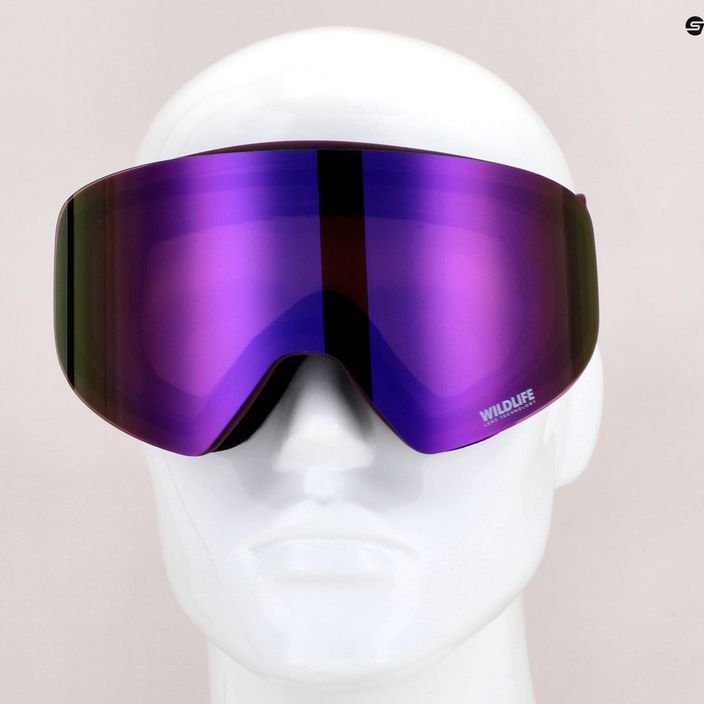VonZipper Encore acai satin/wildlife cosmic chrome occhiali da snowboard 9