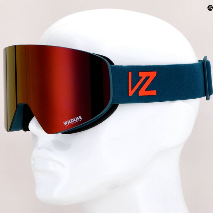 VonZipper Encore pacific satin/wildlife black-fire chrome occhiali da snowboard 9