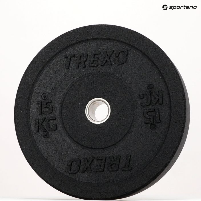 Peso olimpico TREXO TRX-BMP015 15 kg nero 11