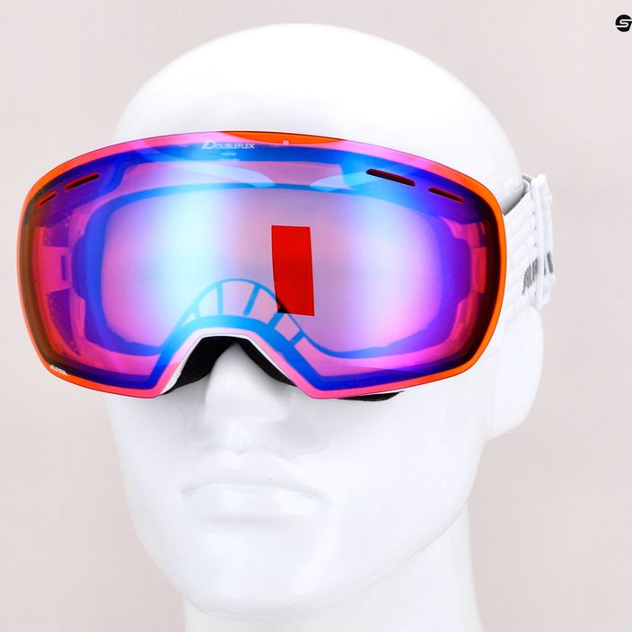 Alpina Granby Q-Lite bianco lucido/blu sph occhiali da sci 10